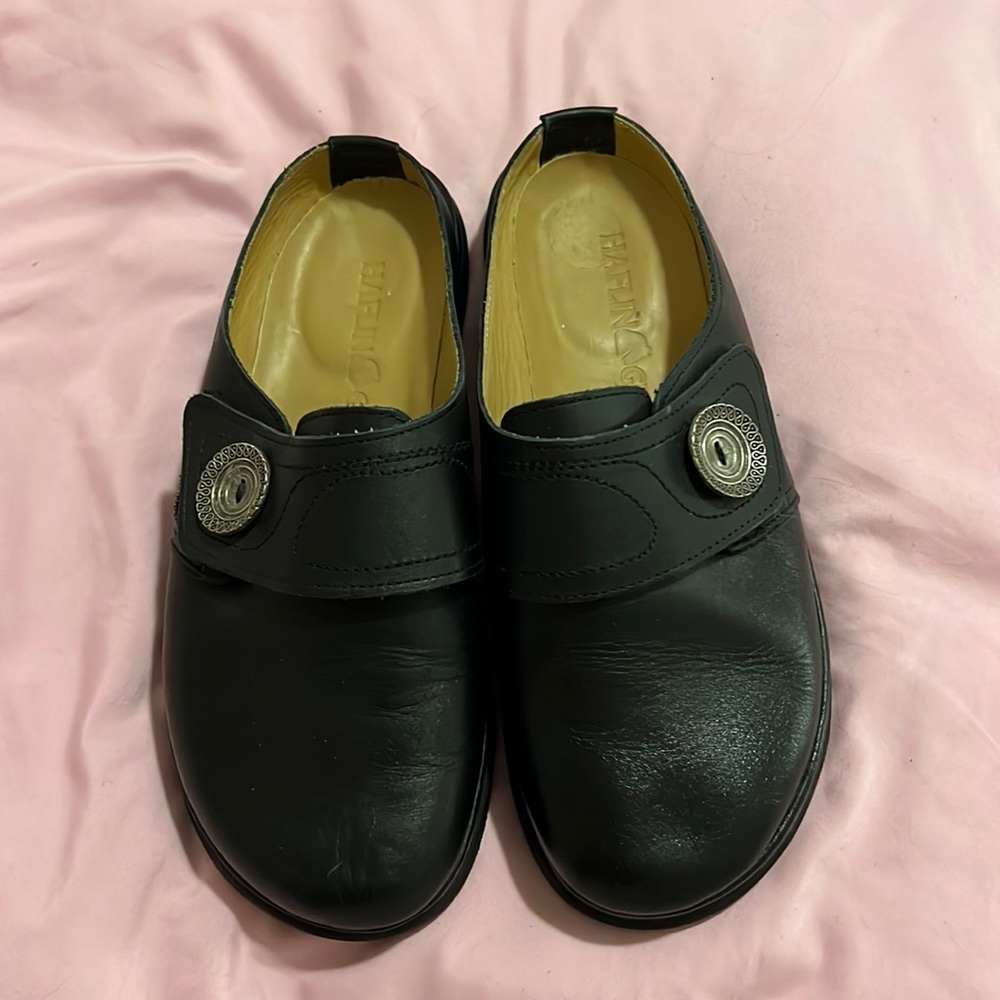 Haflinger Leather Slides Clogs